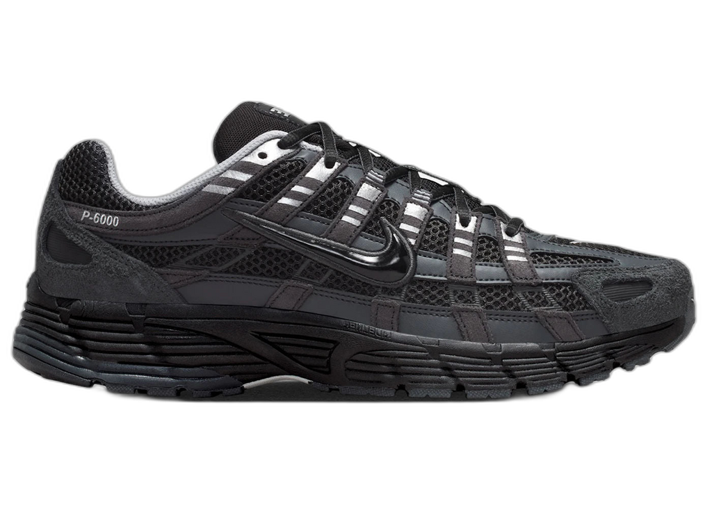 Nike P-6000 Suede Anthracite Metallic Silver