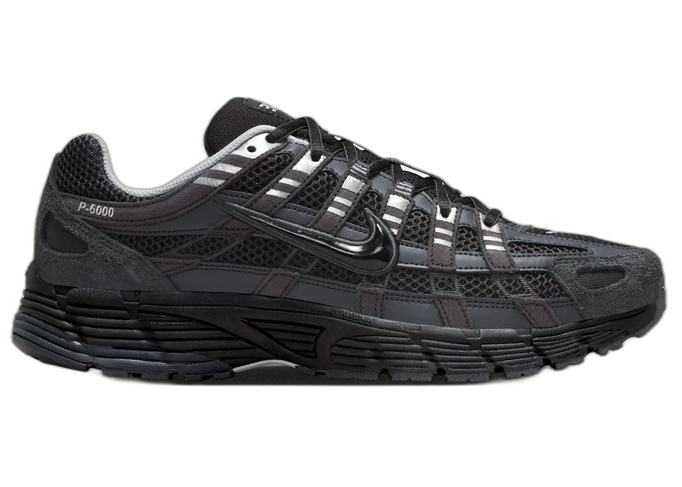 Nike P-6000 Suede Anthracite Metallic Silver